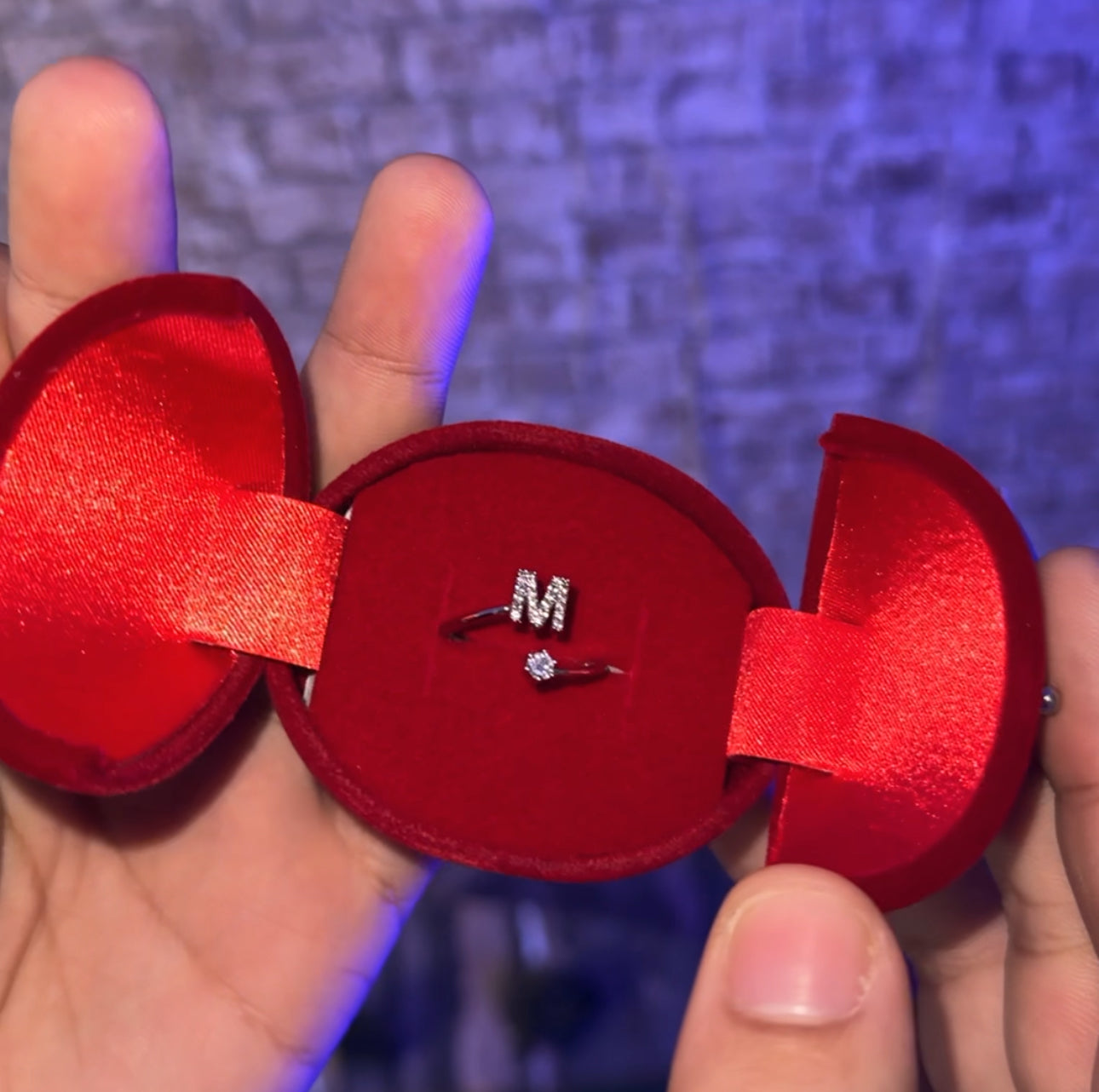 علبة خاتم الحب - love ring box mini